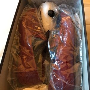 Gucci Authentic Men's Red Horsebit Loafers.